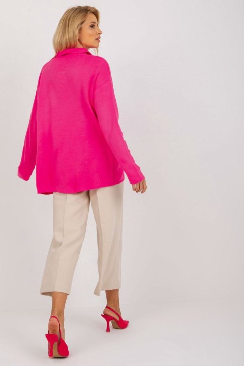 Sweter Damski Model LC-SW-2261.00P Fluo Pink - Rue Paris