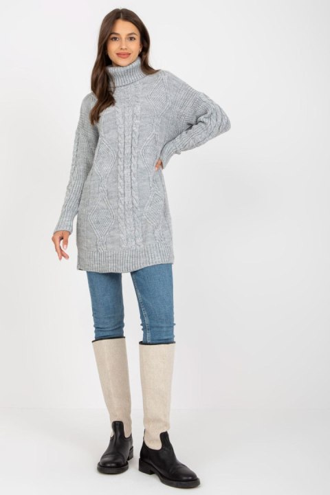 Sweter Damski Model LC-SW-8015.25P Grey - Rue Paris