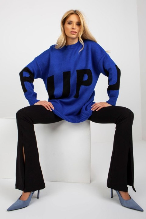 Sweter Damski Model LC-SW-8050.95P Cobalt - Rue Paris