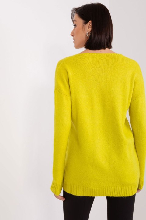 Sweter Damski Model TO-SW-1810.08P Limonka - Rue Paris