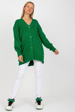 Sweter Kardigan Model LC-SW-0267.06X Green - Rue Paris