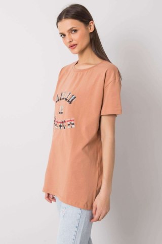 T-shirt Damski Model FA-TS-6892.88 Camel - Fancy