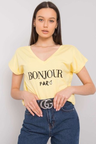 T-shirt Damski Model FA-TS-7142.37P Light Yellow - Fancy