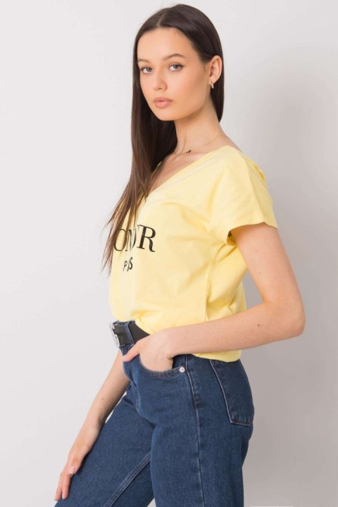 T-shirt Damski Model FA-TS-7142.37P Light Yellow - Fancy