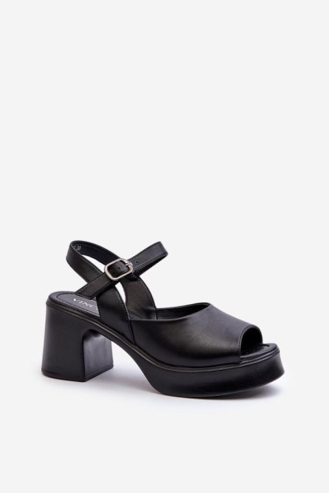 Sandały Model Vinceza 66627 Black - Step in style Sandały Model Vinceza 66627 Black - Step in style