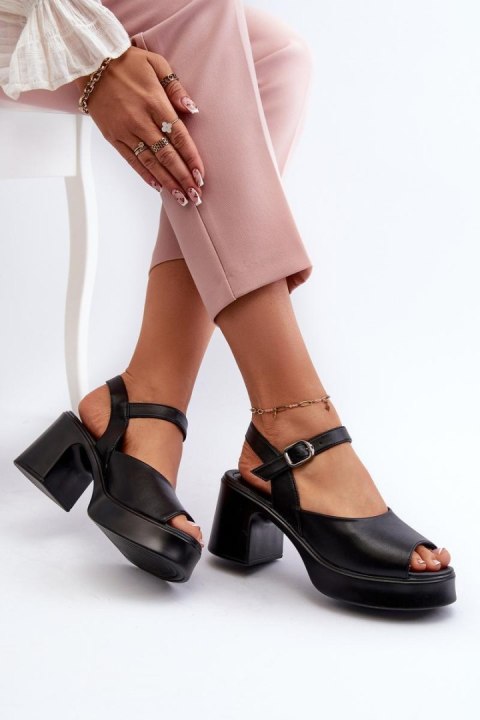 Sandały Model Vinceza 66627 Black - Step in style Sandały Model Vinceza 66627 Black - Step in style