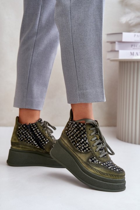 Botki Model Maciejka 06759-09 Green - Step in style