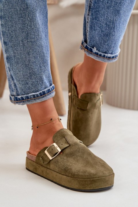 Kapcie Model Terilaina TL8-123 Dark Green - Step in style Kapcie Model Terilaina TL8-123 Dark Green - Step in style