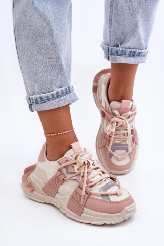 Buty Sportowe Model Chillout! BL357P Beige/Pink - Step in style