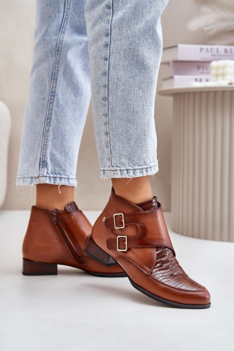 Botki Model Maciejka 06696-02 Brown - Step in style