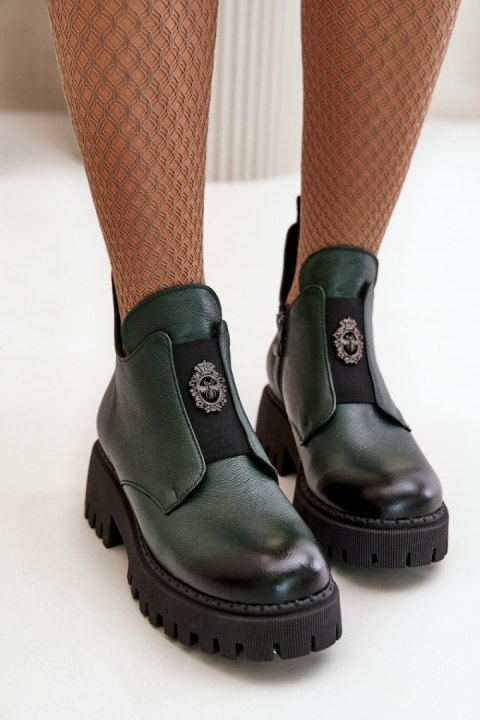 Botki Model Zazoo 60451 Dark Green - Step in style