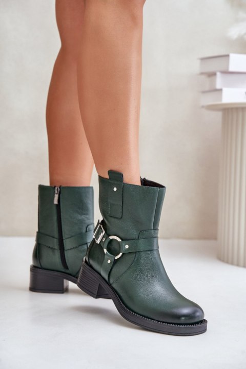 Botki Model Zazoo 60480 Dark Green - Step in style