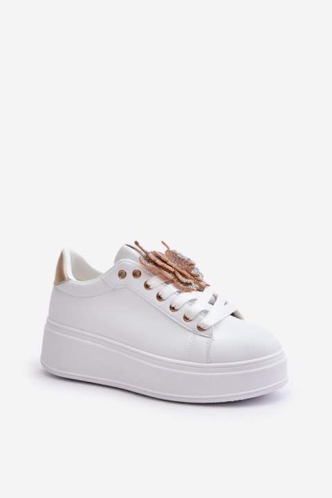 Buty Sportowe Model Naritevia YY-23 White/Gold - Step in style