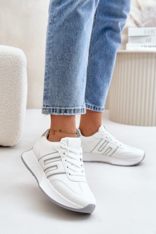 Buty Sportowe Model Thari 1W-N1 White/Grey - Step in style