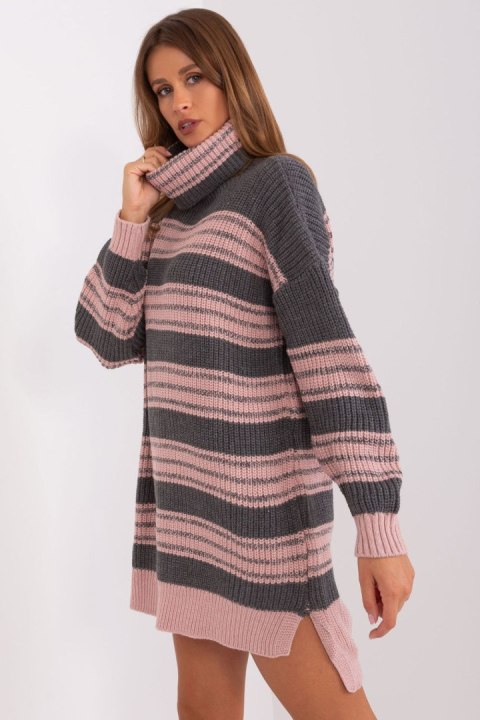 Sukienka Model BA-SK-8007.42P Grey/Pink - Badu