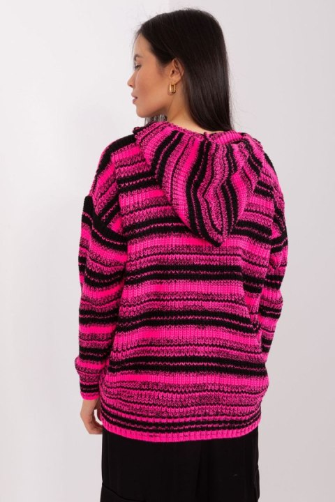 Sweter Damski Model BA-SW-8000.56P Black/Pink - Badu