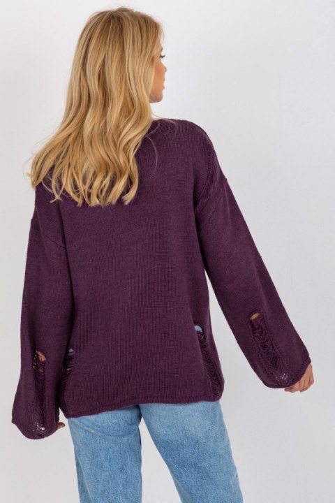 Sweter Damski Model BA-SW-8043.03 Dark Violet - Badu