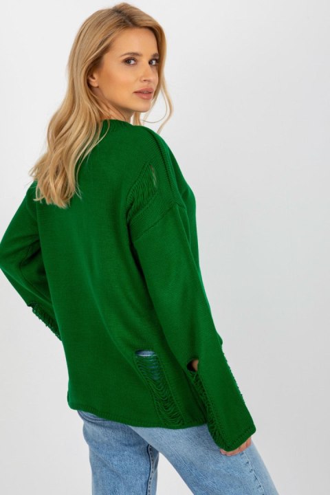 Sweter Damski Model BA-SW-8043.08X Dark Green - Badu