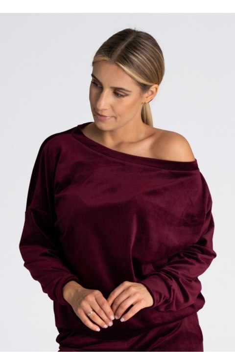 Bluza Damska Model M968 Bordo - Figl