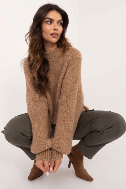 Sweter Damski Model TW-SW-BI-3565.69 Camel - Och Bella