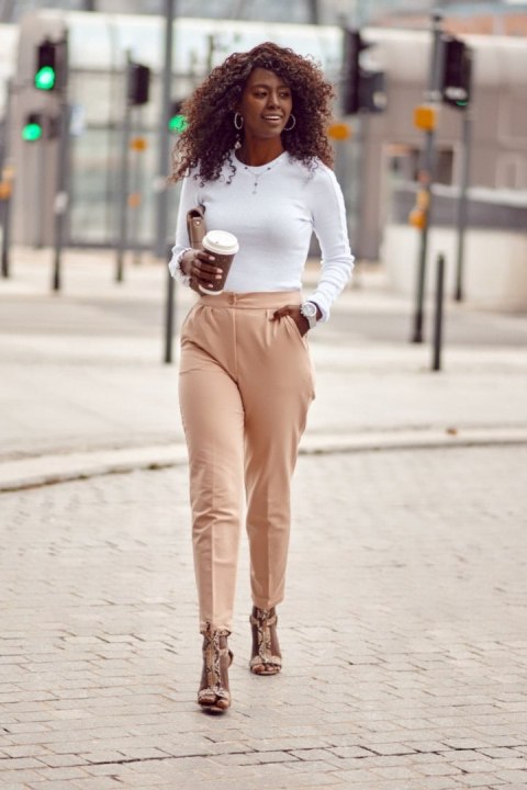 Spodnie Komplet Model FI680 Beige/White - Fasardi