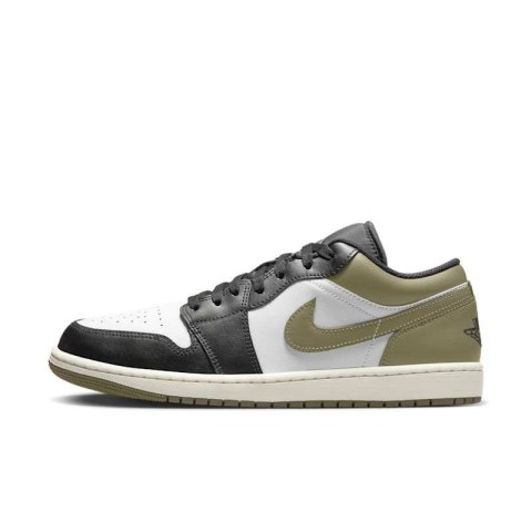 Air Jordan 1 Low- 553558-092, Czarny Zielony