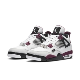 Air Jordan 4 CZ5624-100, Białe z Burgundowym Akcentem