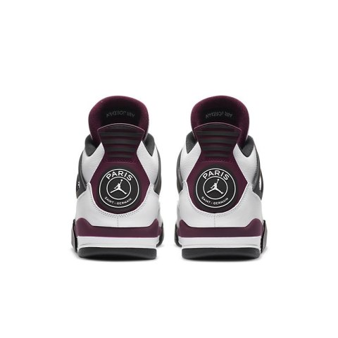 Air Jordan 4 CZ5624-100, Białe z Burgundowym Akcentem