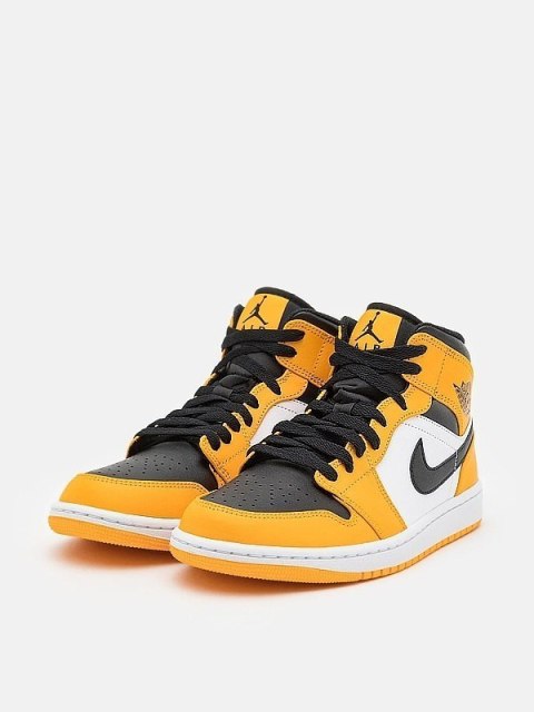 Buty NIKE Air Jordan 1 Mid - Taxi Żółty 554724-701