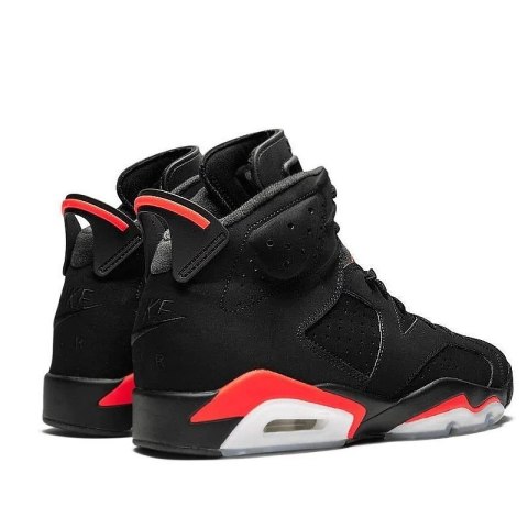 Buty NIKE Air Jordan 6 Retro Black Infrared - Czarne 384665-060