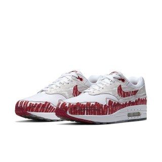 Nike Air Max 1 (87) - CJ4286-101, Biały Czerwony