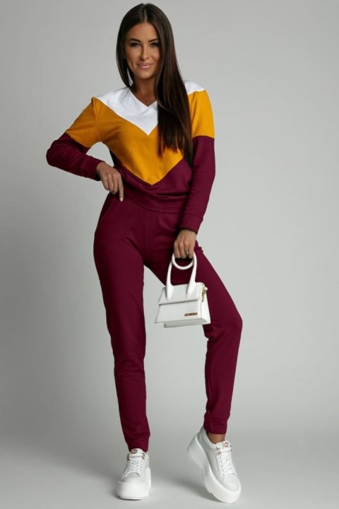 Spodnie Komplet Model FI581 Bordo - Fasardi