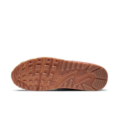 Nike Air Max 90 CJ0611-101, Szare z Granatowo-Czerwonym Akcentem