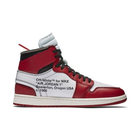 Off-White x Air Jordan 1 - AA3834-101, Czerwony