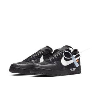 Off-White x Nike Air Force 1 - AO4606-001, Czarny