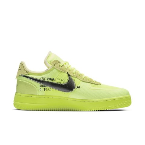 Off-White x Nike Air Force 1 - AO4606-700, Limonkowy
