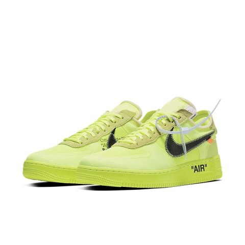 Off-White x Nike Air Force 1 - AO4606-700, Limonkowy