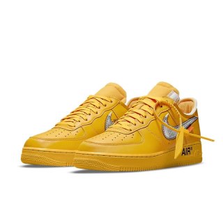 Off-White x Nike Air Force 1- DD1876-700, Żółty