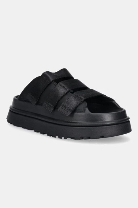 UGG GoldenGlow Slide Black 1166513K-BLK | Damskie klapki na platformie z pianki EVA
