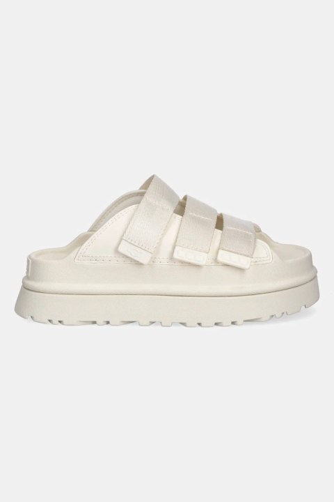 UGG GoldenGlow Slide White 1167430-JSM | Damskie klapki na platformie z pianki EVA