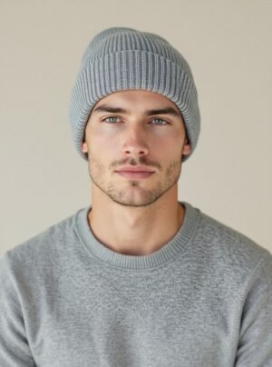Beanie, szara melanż