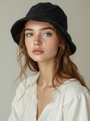 Bucket hat, czarny